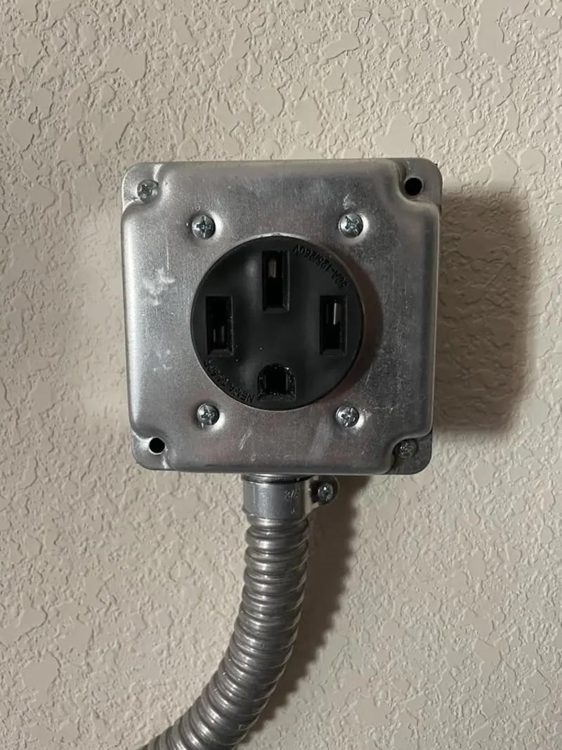 NEMA 14-50 outlet installed for Electrical Panel Upgrade in Lugoff